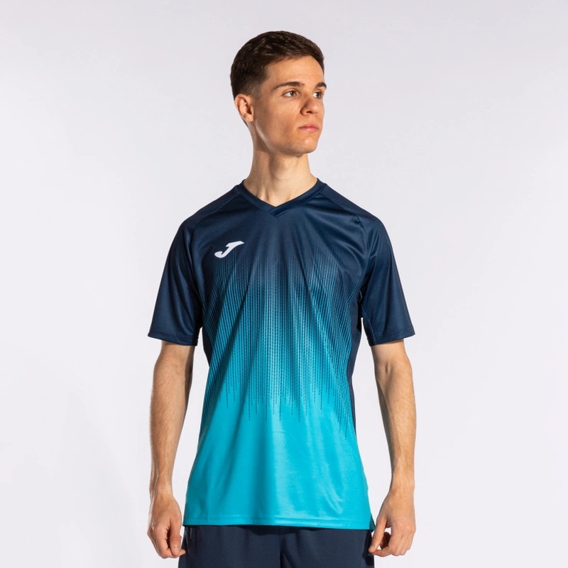 Футболка Joma TIGER IV темно-синьо-бірюзова 102764.013 102764.013