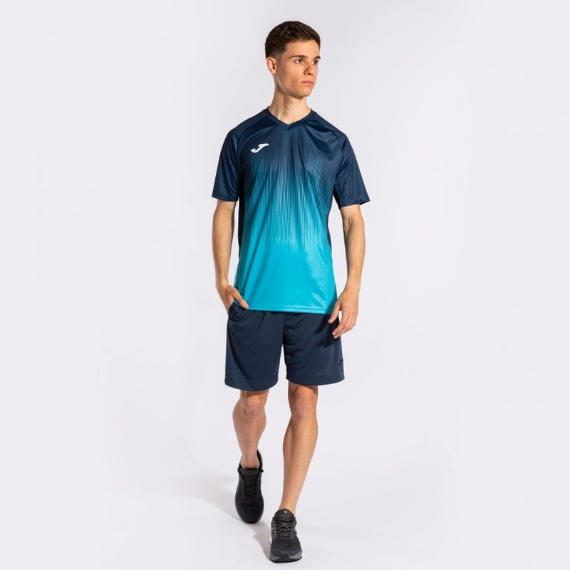 Футболка Joma TIGER IV темно-синьо-бірюзова 102764.013 102764.013