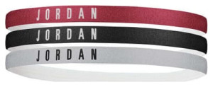 Пов'язка на голову JORDAN HEADBANDS 3 PK GYM бордовий, чорний, сірий Уні One Size J.000.3599.626.OS