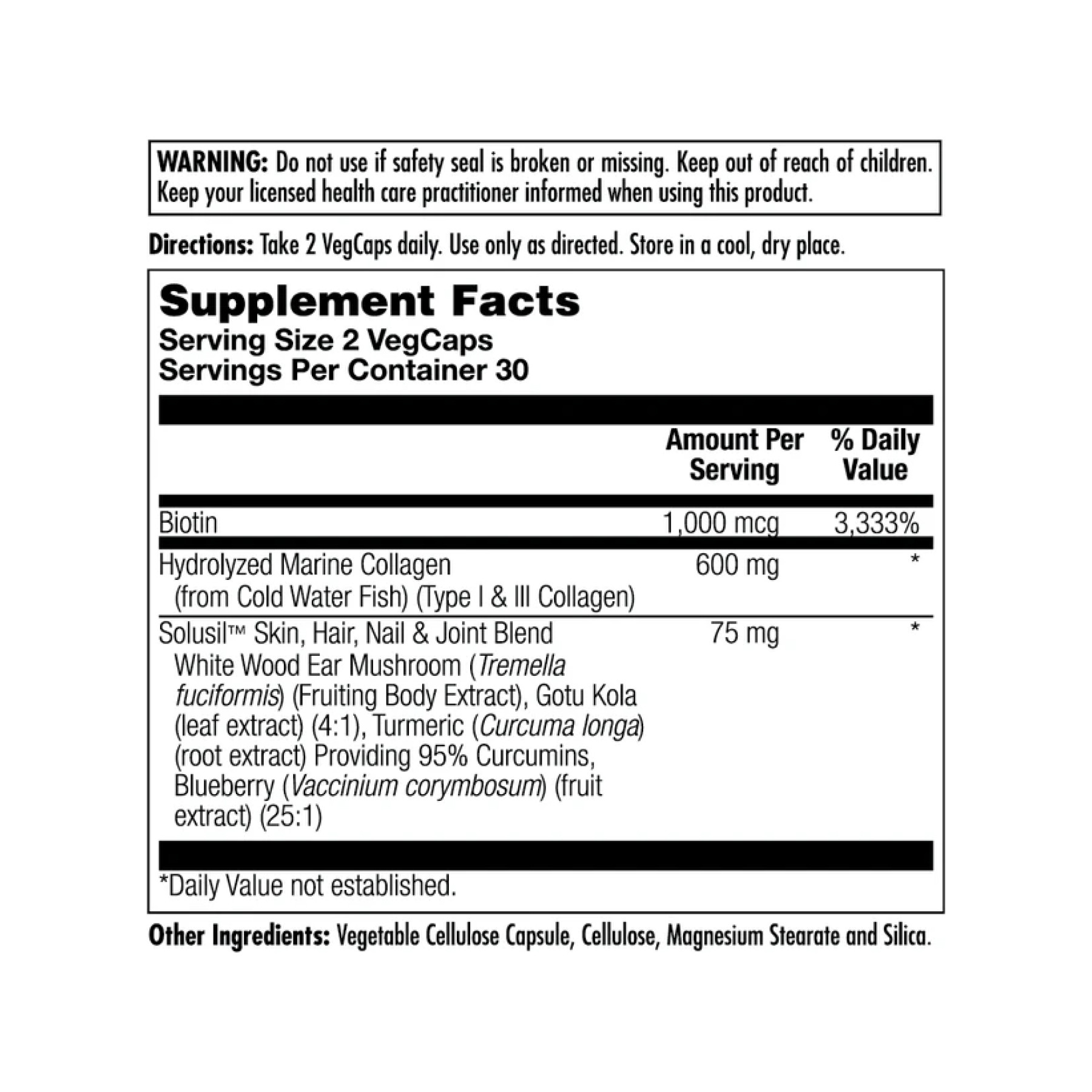 Капсули KAL Clinical Youth Collagen I&III 600mg - 60 vcaps 2023-10-3155