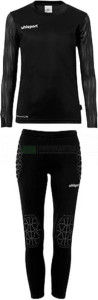 Футбольна форма воротарська дитячий Uhlsport REACTION GOALKEEPER SET JR чорний 1003668 01 1003668-01-CH