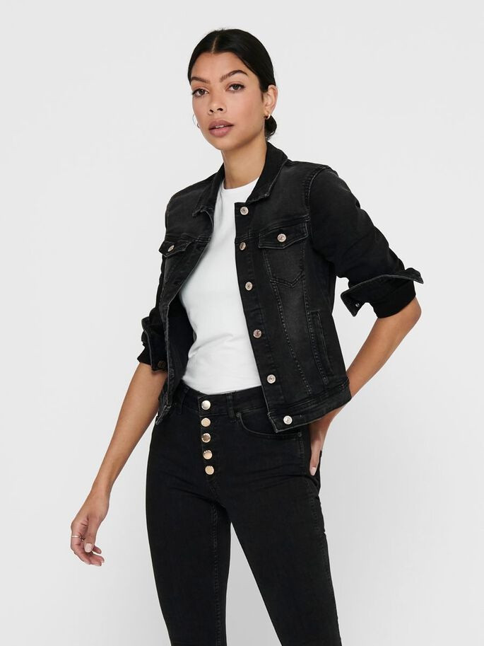 Куртка джинсова ONLTIA LIFE DNM JACKET BB BEX072 NOOS 15202615 Black Denim ONLY 34 Чорний 15202615BlackDenim