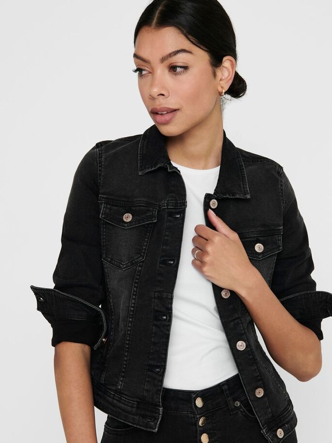 Куртка джинсова ONLTIA LIFE DNM JACKET BB BEX072 NOOS 15202615 Black Denim ONLY 34 Чорний 15202615BlackDenim