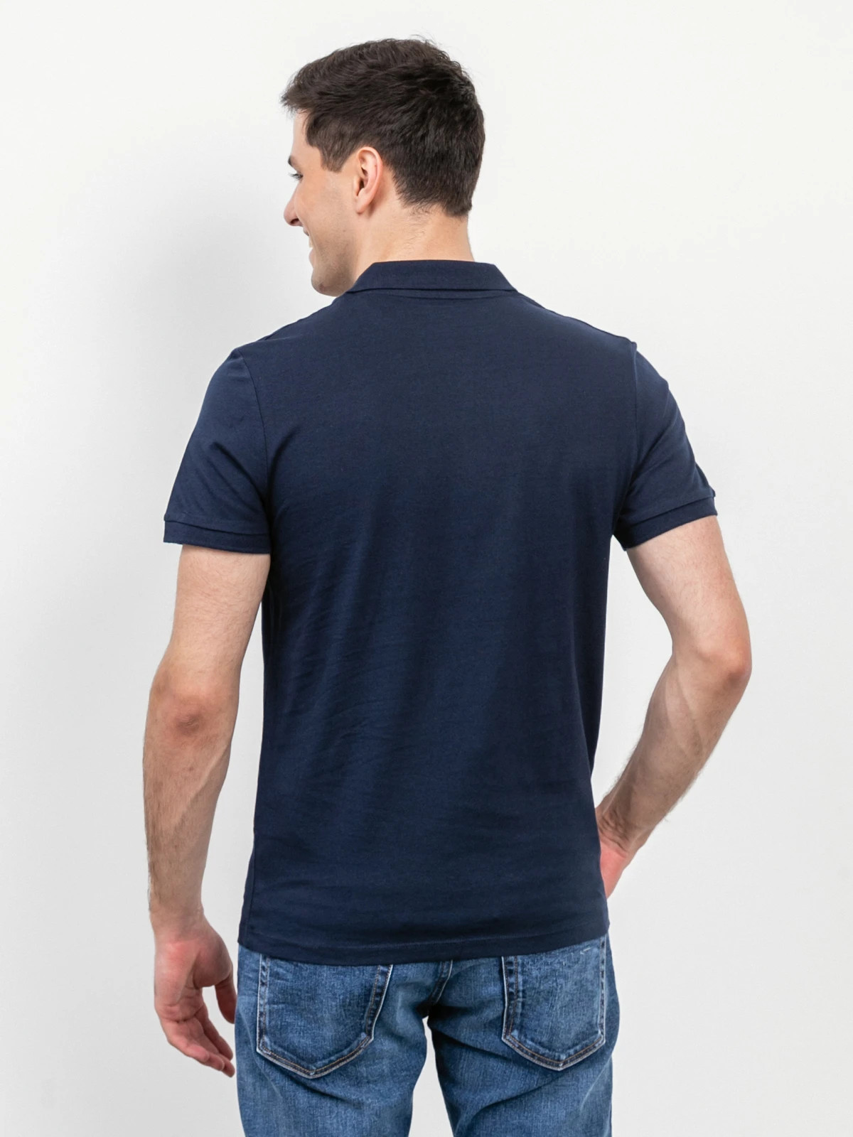 Поло JJANDY POLO SS 12223714-Navy Blazer-Print:SMALL scale Jack&Jones L Темно-синій 12223714-Navy Blazer-Prin