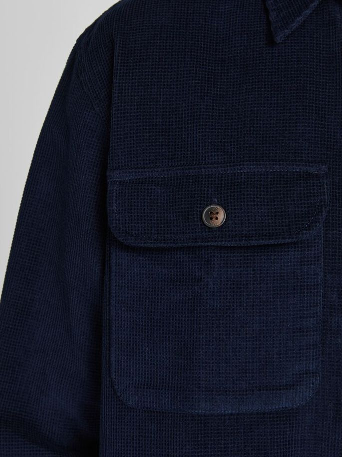 Сорочка JORDARREN CORD OVERSHIRT LS 12195966-Navy Blazer-Fit:/COMFORT Jack&Jones L Темно-синій 12195966-Navy Blazer-Fit: