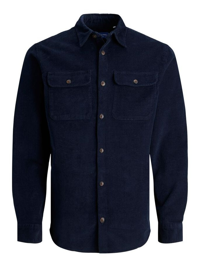 Сорочка JORDARREN CORD OVERSHIRT LS 12195966-Navy Blazer-Fit:/COMFORT Jack&Jones L Темно-синій 12195966-Navy Blazer-Fit:
