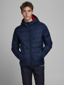 Куртка JJEMAGIC PUFFER HOOD STS 12173751NavyBlazer Jack&Jones L Темно-синій 12173751NAVYBLAZER