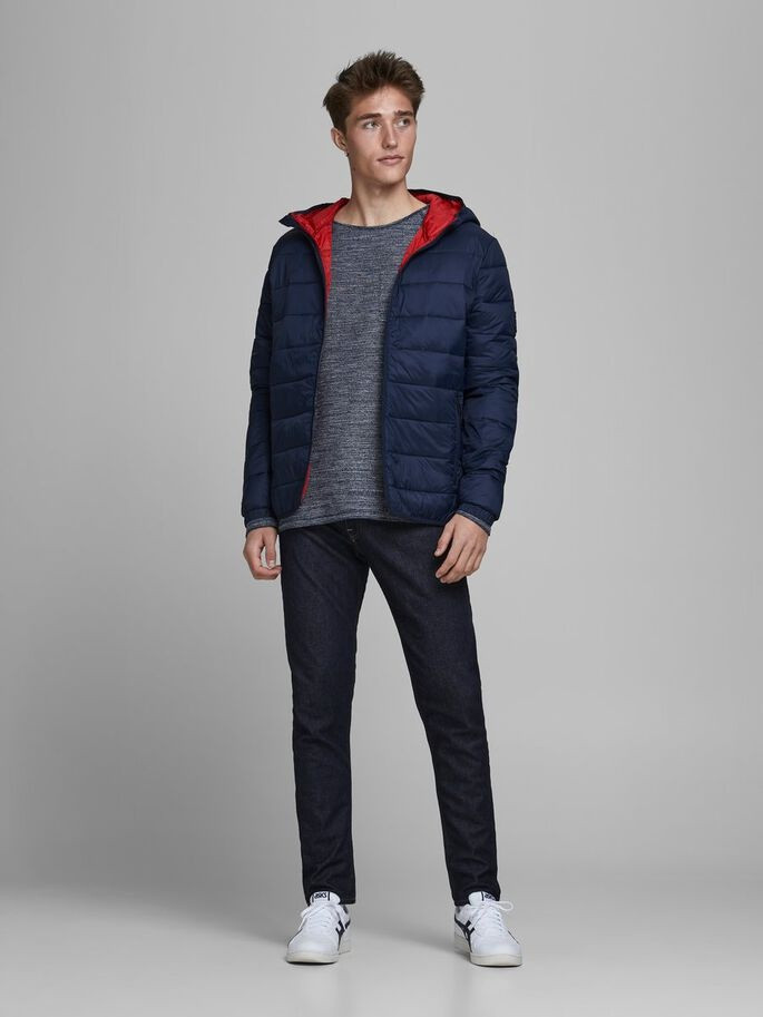 Куртка JJEMAGIC PUFFER HOOD STS 12173751NavyBlazer Jack&Jones L Темно-синій 12173751NavyBlazer