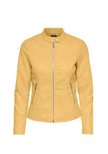 Куртка шкіряна ONLMELISA FAUX LEATHER JACKET CC OTW 15205626 Cornsilk ONLY L Жовтий 15205626CORNSILK