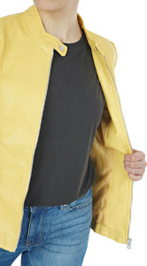 Куртка шкіряна ONLMELISA FAUX LEATHER JACKET CC OTW 15205626 Cornsilk ONLY L Жовтий 15205626CORNSILK