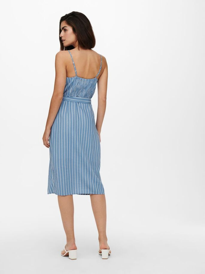 Сукня ONLARISA LONG STRIPE DRESS TLR 15229302 Allure - CLOUD DANCER ONLY 38 Блакитний 15229302Allure-CLOUD DANC