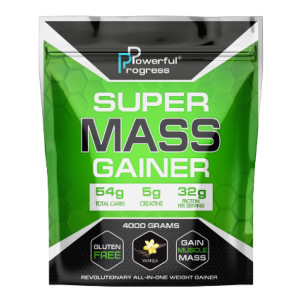 Порошок Super Mass Gainer - 4000g Vanilla 100-40-7172565-20
