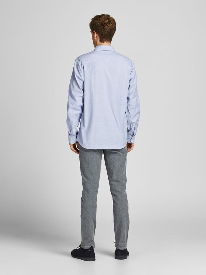Сорочка JJEOXFORD SHIRT L/S S21 NOOS 12182486-Cashmere Blue-Fit:SLIM FIT Jack&Jones S Блакитний 12182486-Cashmere Blue-Fi