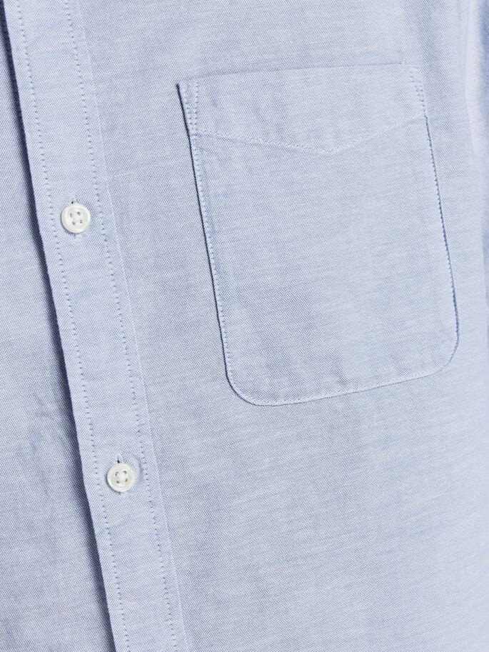 Сорочка JJEOXFORD SHIRT L/S S21 NOOS 12182486-Cashmere Blue-Fit:SLIM FIT Jack&Jones S Блакитний 12182486-Cashmere Blue-Fi