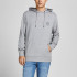 Толстовка JJESHARK SWEAT HOOD NOOS 12205081-Light Grey Melange-Print:Navy Blazer Jack&Jones XXL Сіри 12205081-Light Grey Melan