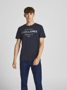 Футболка JJEJEANS TEE SS O-NECK 12199540-Navy Blazer Jack&Jones L Темно-синій 12199540-Navy Blazer
