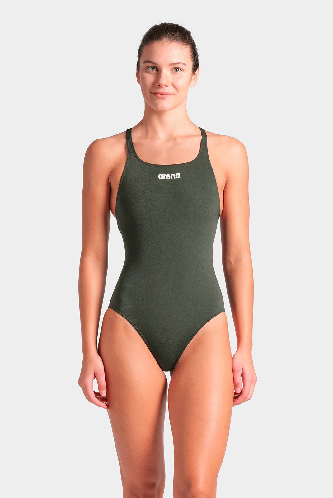 Купальник закритий для жінок Arena TEAM SWIMSUIT SWIM PRO SOLID темно-зелений Жін 36 004760-660