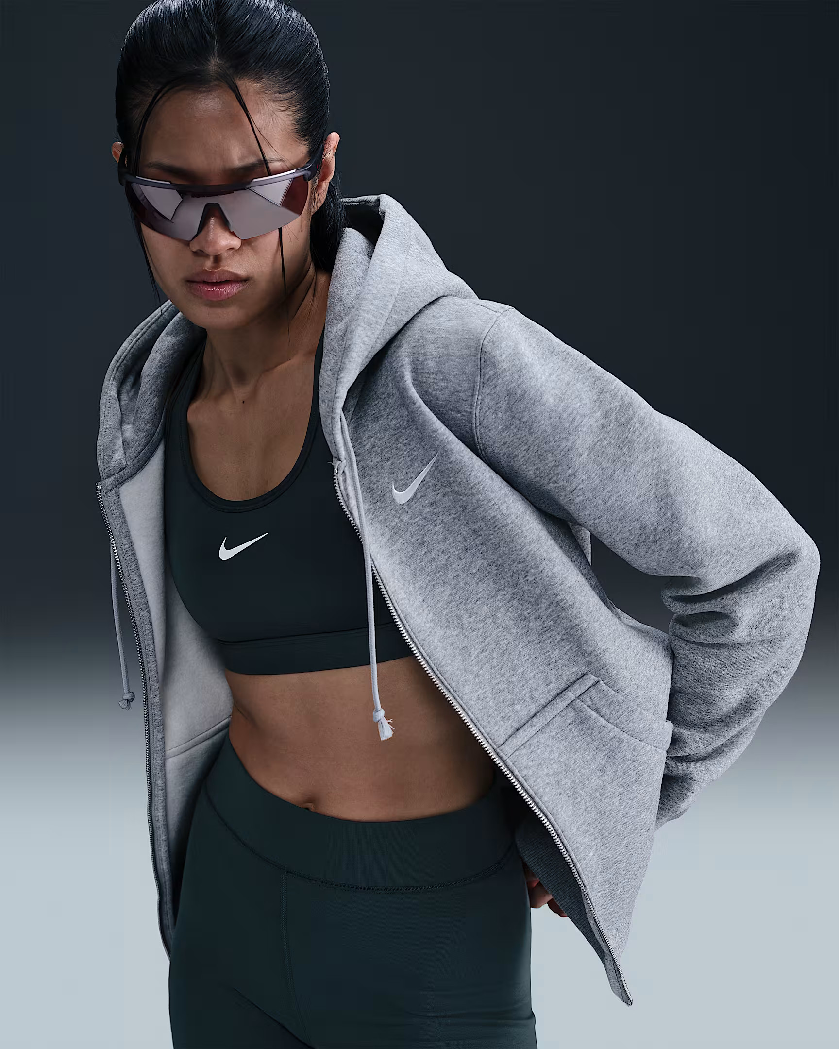 Толстовка Nike W NSW PHNX FLC STD FZ HDY HJ0995-063