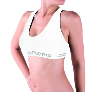 Топ спорт Kappa Reggiseno Sporty Elastico Logato білий Жін L/XL K2150 Bianco