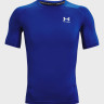 Футболка компресійна UA HG Armour Comp SS синій Чол SM 1361518-400
