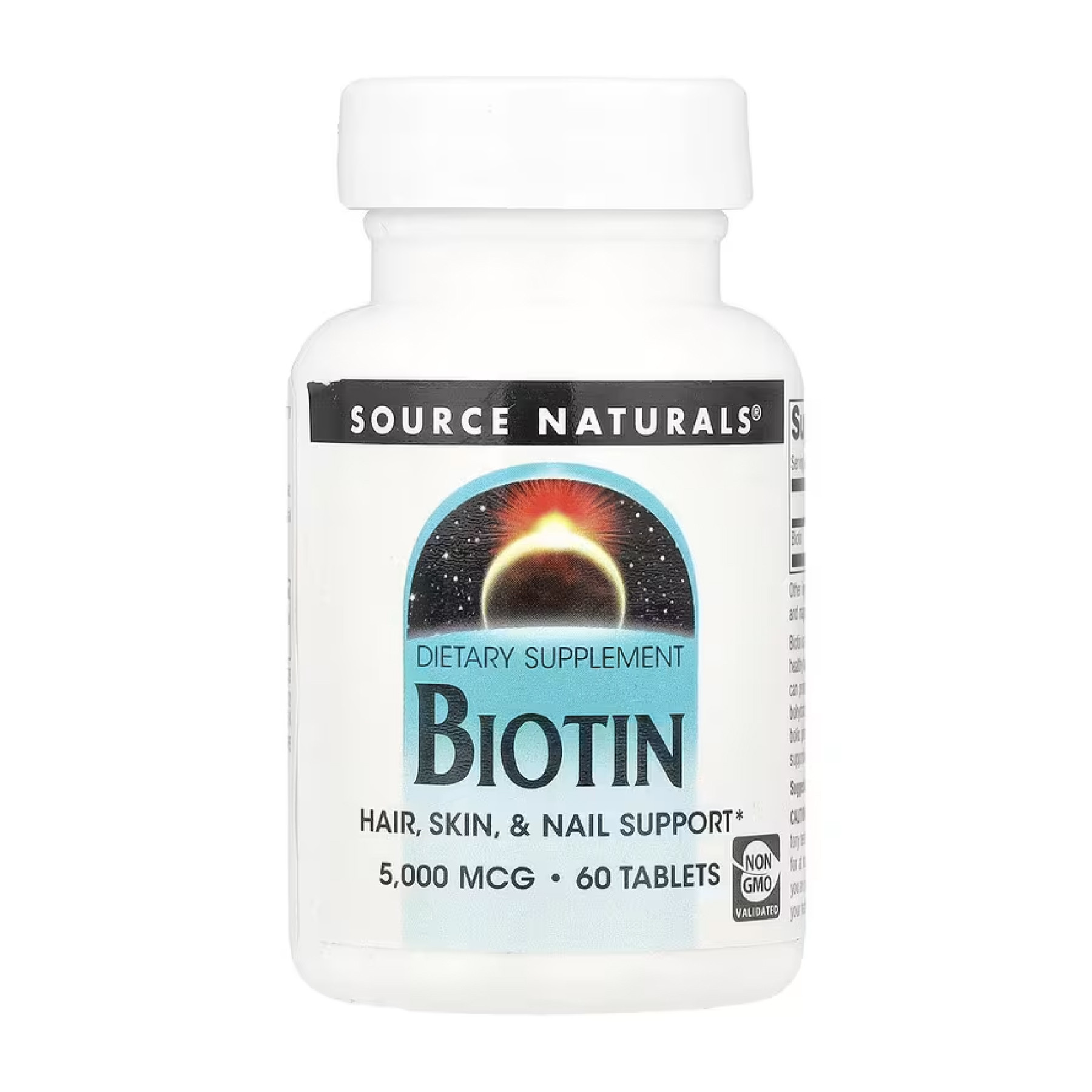 Таблетки Source Naturals Biotin 5000mcg - 60 tabs 2023-10-4622