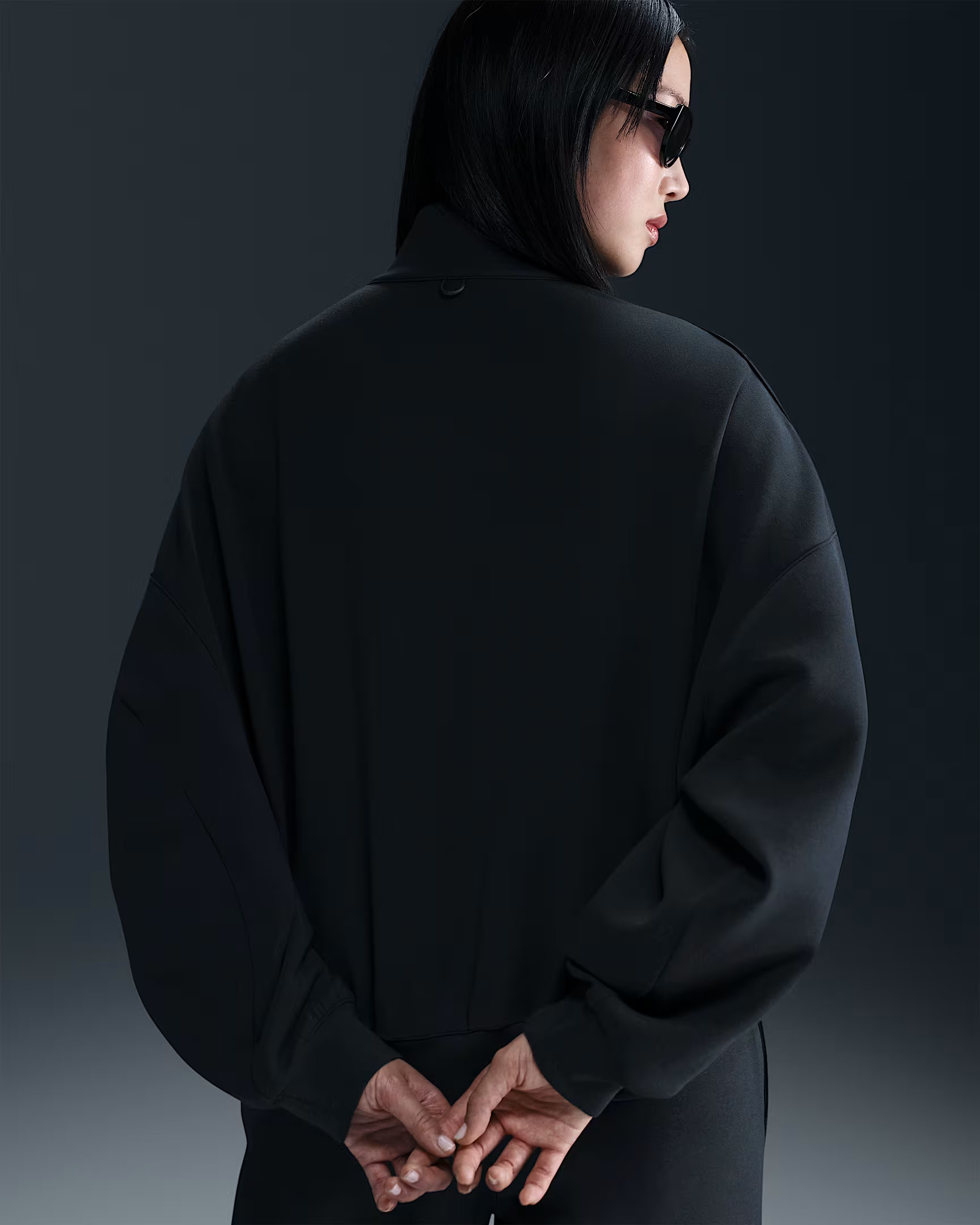 Кофта Nike 24.7 ImpossiblySoft Dri-FIT оверсайз 1/2-Zip Top HQ8188-010