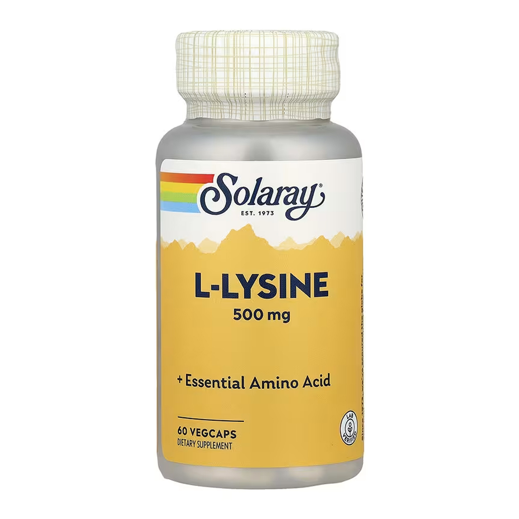 Капсули Solaray L-Lysine 500mg - 60 vcaps 2023-10-6753