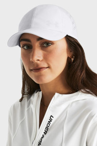 Бейсболка UA W Iso-chill Launch Adj білий Жін One Size 1383478-100