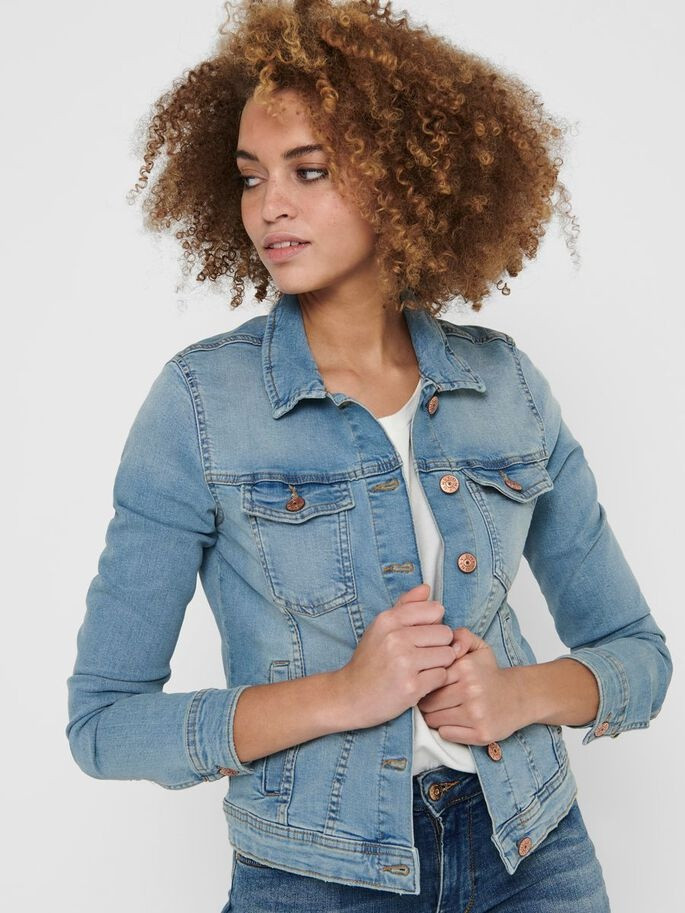 Куртка джинсова ONLTIA LIFE DNM JACKET BB LB BEX179 NOOS 15177241 Light Blue Denim ONLY 40 Блакитний 15177241LightBlueDeni