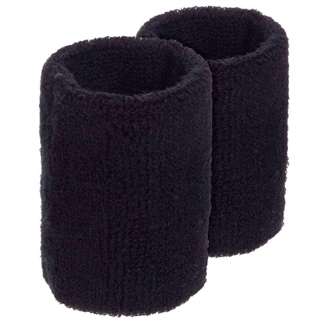 Напульсник махровий чорний (1шт) BC-2963-BK BC-2963-BK