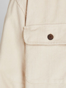Сорочка JORDARREN CORD OVERSHIRT LS 12195966-Oatmeal-Fit:/COMFORT Jack&Jones L Бежевий 12195966-OATMEAL-FIT:/COM