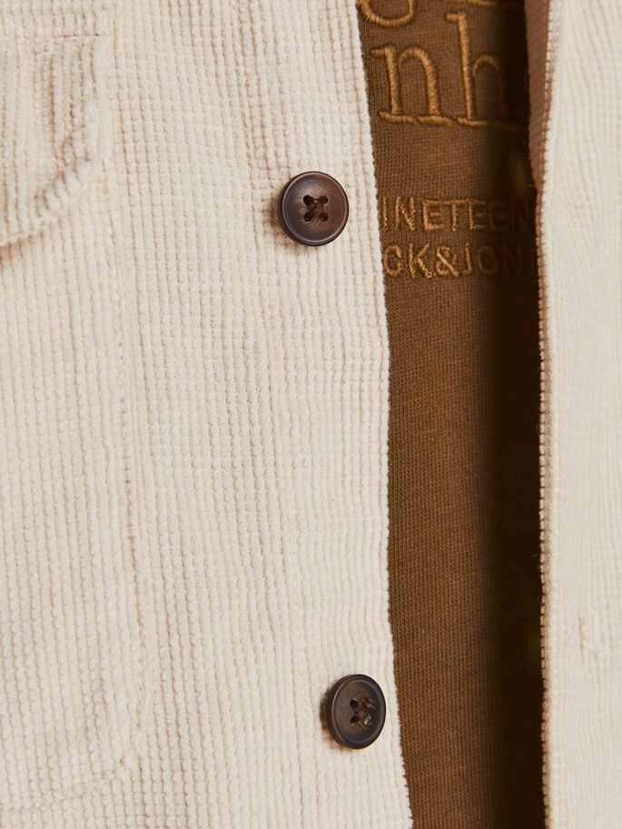 Сорочка JORDARREN CORD OVERSHIRT LS 12195966-Oatmeal-Fit:/COMFORT Jack&Jones L Бежевий 12195966-Oatmeal-Fit:/COM