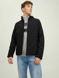Куртка JJEMARVIN COLLAR SOFTSHELL 12212364-Black Jack&Jones L Чорний 12212364-BLACK