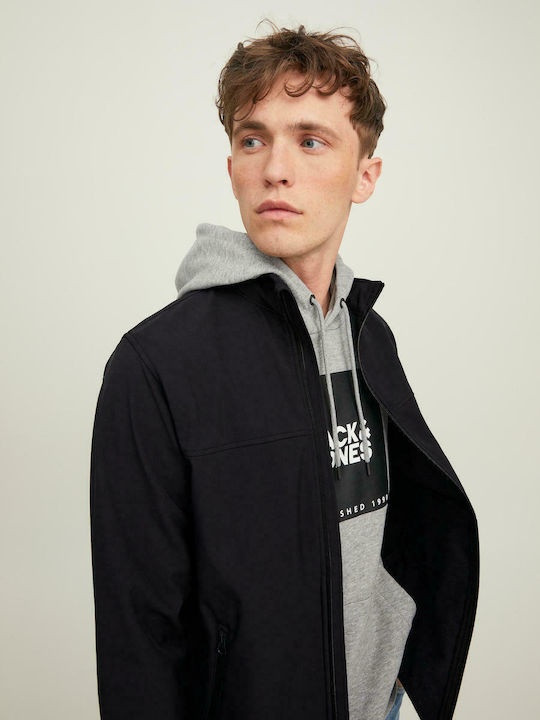 Куртка JJEMARVIN COLLAR SOFTSHELL 12212364-Black Jack&Jones L Чорний 12212364-Black