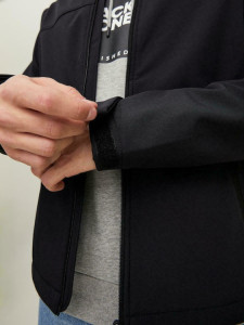 Куртка JJEMARVIN COLLAR SOFTSHELL 12212364-Black Jack&Jones L Чорний 12212364-BLACK