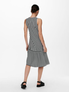 Сукня ONLFIONA LIFE S/L DRESS JRS 15230776 Bright White-BLACK ONLY L Чорний 15230776BRIGHTWHITE-BLACK