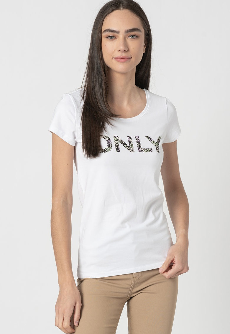 Футболка ONLHELENE FLOWER S/S T-SHIRT JRS 15232019 White ONLY L Білий 15232019White