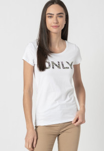 Футболка ONLHELENE FLOWER S/S T-SHIRT JRS 15232019 White ONLY L Білий 15232019WHITE