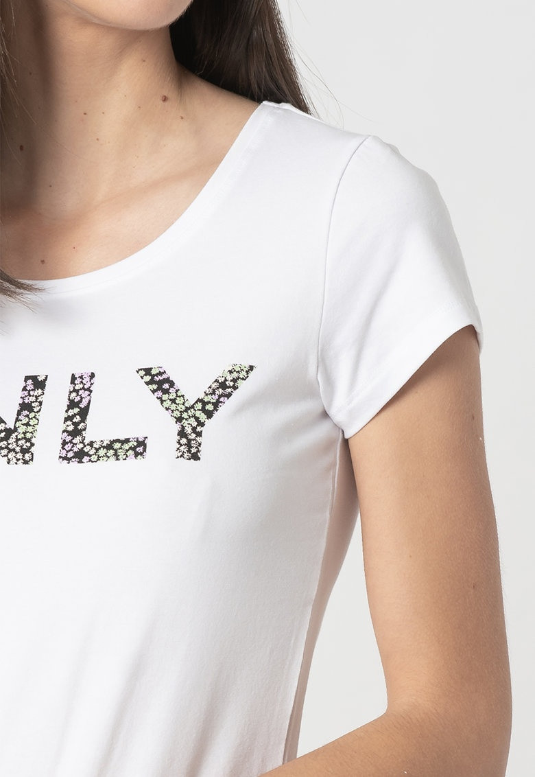 Футболка ONLHELENE FLOWER S/S T-SHIRT JRS 15232019 White ONLY L Білий 15232019White