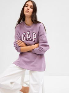 Толстовка CREWNECK LOGO TUNIC SWEATSHIRT 741683-02 GAP L Бузковий 741683-02