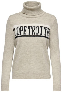 Пуловер ONLSLOPE L/S ROLLNECK PULLOVER KNT 15248082-Pumice Stone ONLY L Бежевий 15248082-PUMICE STONE-DET