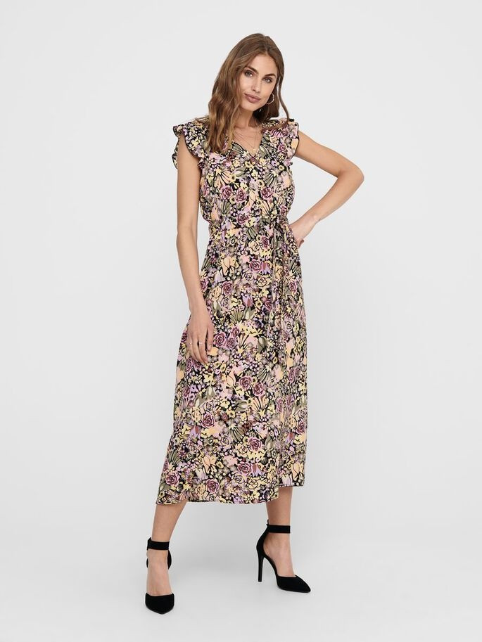 Сукня ONLFAVE S/L MAXI DRES 15213817 Black ONLY 34 Бежевий 15213817Black
