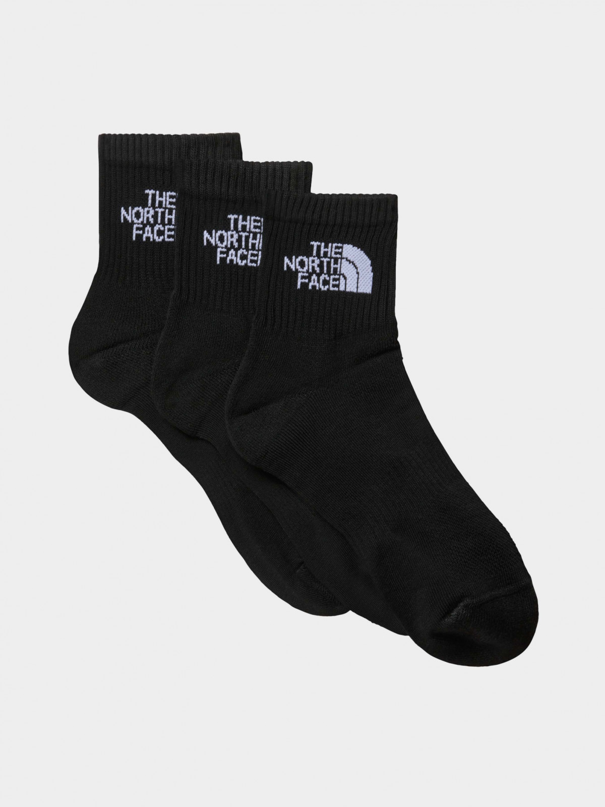 Шкарпетки MLSPRT S CSH QRTR 3P TNF 0A882GJK31 THE NORTH FACE L Чорний 0A882GJK31