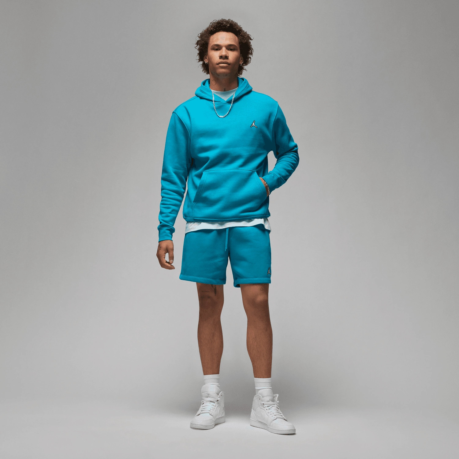 Шорти чоловічі Air Jordan Brooklyn Fleece Shorts Light Blue DQ7470-483