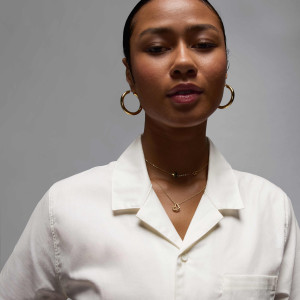 Сорочка жіноча Air Jordan J Ss Woven Top Rose White HJ0096-133