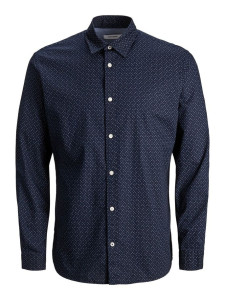 Сорочка JJEPLAIN POPLIN SHIRT L/S AU20 NOOS 12173241 Navy Blazer Jack&Jones L Темно-синій 12173241NAVYBLAZER