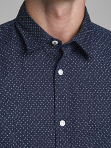 Сорочка JJEPLAIN POPLIN SHIRT L/S AU20 NOOS 12173241 Navy Blazer Jack&Jones L Темно-синій 12173241NAVYBLAZER