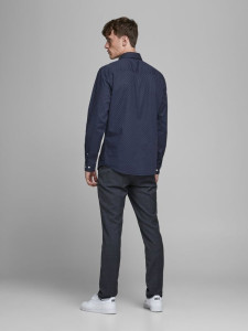 Сорочка JJEPLAIN POPLIN SHIRT L/S AU20 NOOS 12173241 Navy Blazer Jack&Jones L Темно-синій 12173241NAVYBLAZER