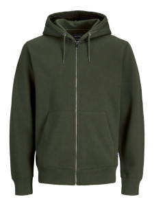 Толстовка JJESOFT BASIC SWEAT ZIP HOOD NOOS 12191895-Forest Night-Fit:REG FIT Jack&Jones XXL Зелений 12191895-FOREST NIGHT-FIT