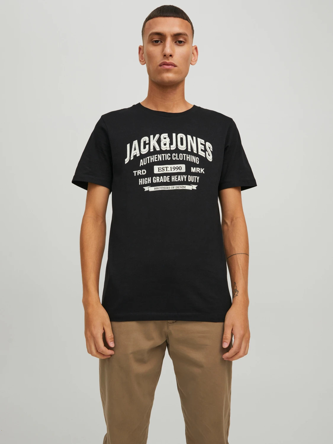 Футболка JJEJEANS TEE SS O-NECK NOOS 22/23 12210949-Black Jack&Jones M Чорний 12210949-Black